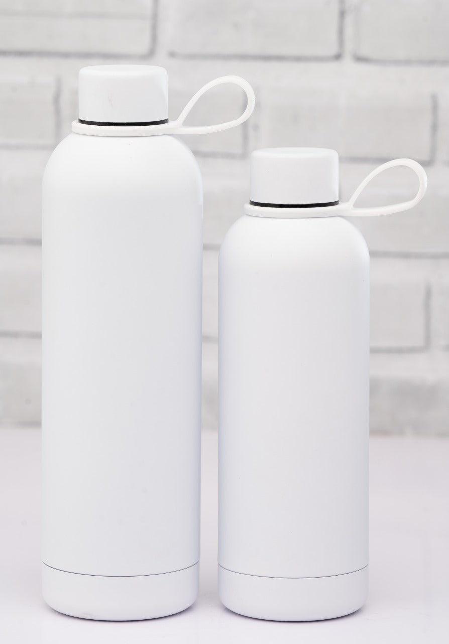 750ml white skin feel flask